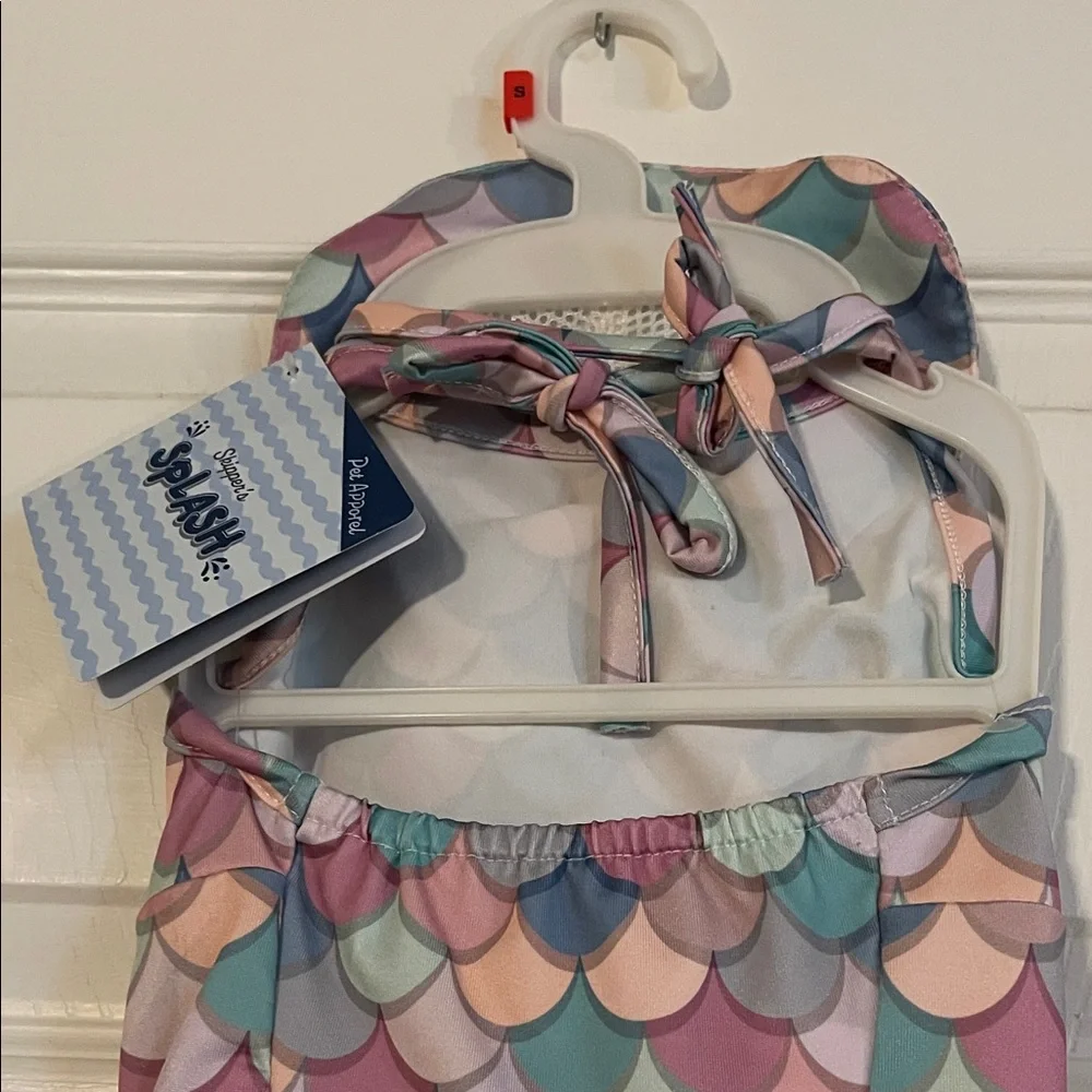 Colorful Mermaid Scale Dog Outfit